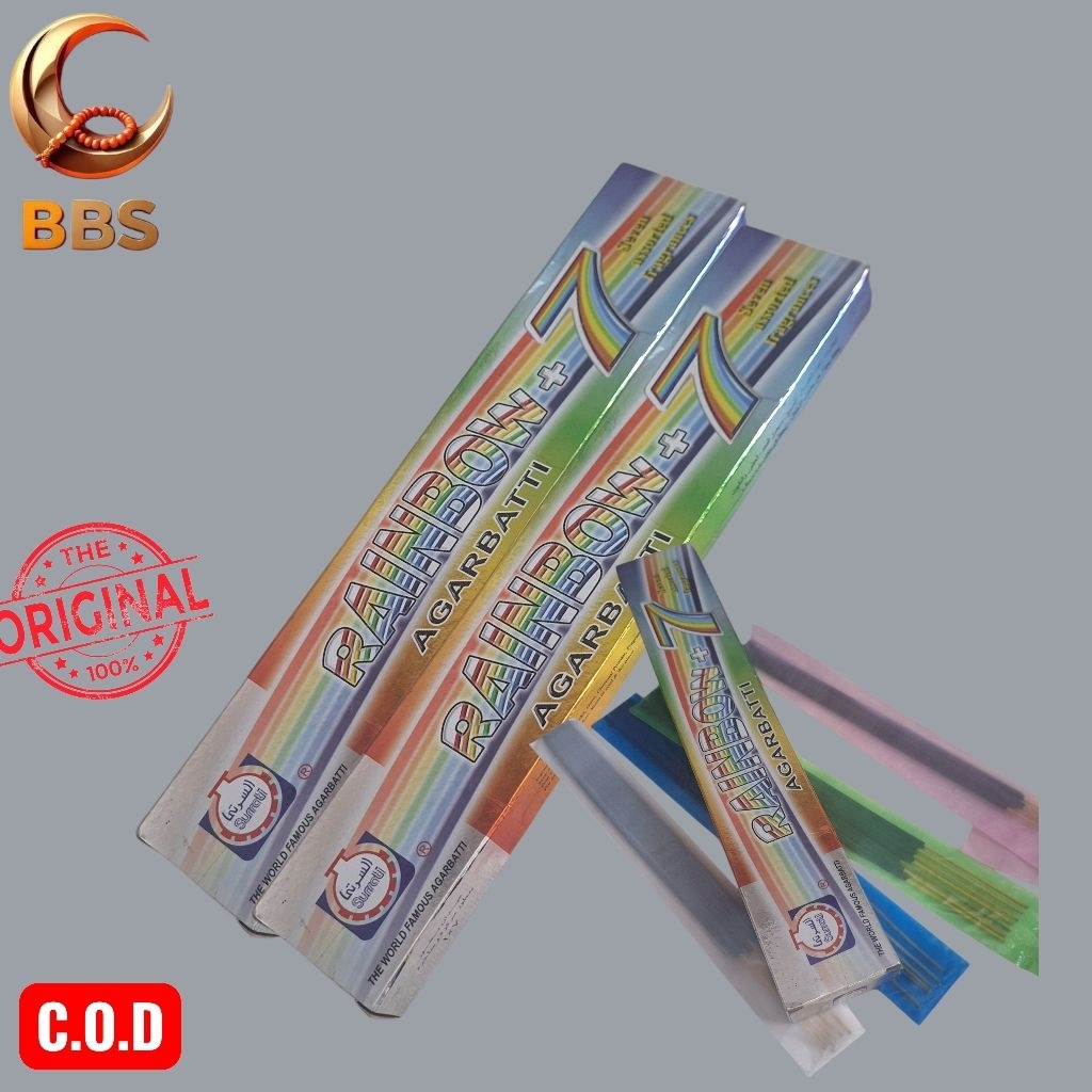 Dupa Hio Stick Lidi Rainbow 7 Macam Aroma Agarbatti Dupa Arab Aromatherapy