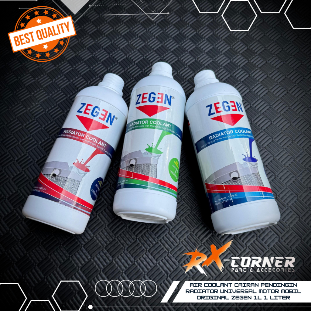 Air Coolant Cairan Pendingin Radiator UNIVERSAL MOTOR MOBIL ORIGINAL ZEGEN 1L 1 Liter