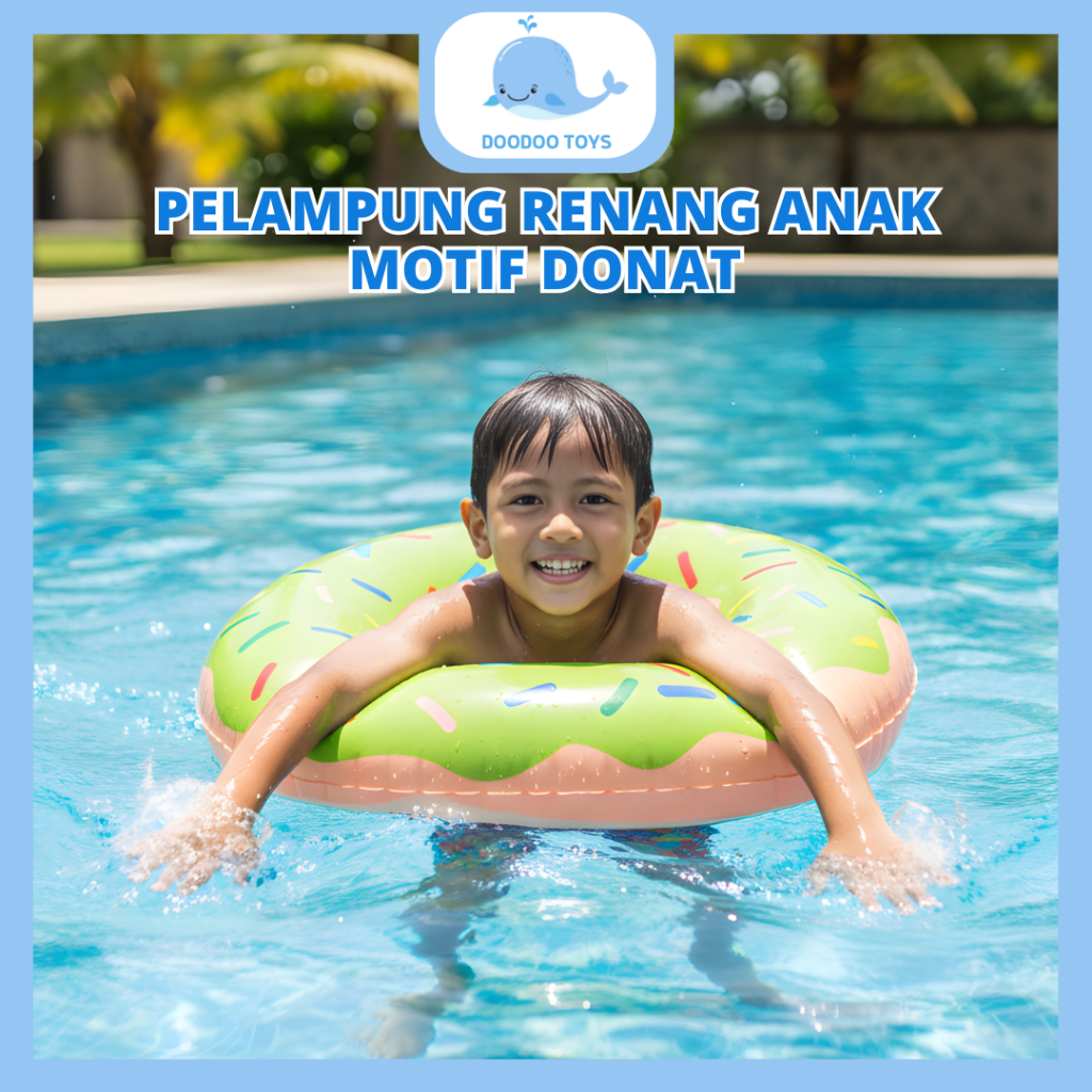 Pelampung Donat Renang Anak 5 Tahun Pelampung Ban Renang Anak Dan Dewasa Bentuk Donat Pink & Coklat