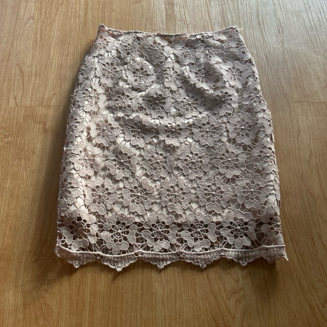 ROK G100 brown coklat lace renda flower adem SKIRT Short mini length tropical Cewek wanita summer ho