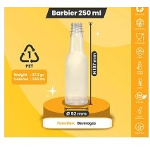 KemasanYA BOTOL BARBIER 250ML BOTOL TINGGI LEHER TINGGI BOTOL LUCU BOTOL UNIK BOTOL KEMASAN MINUMAN 