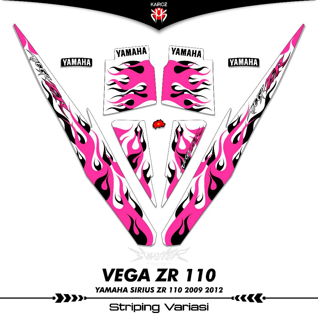 STRIPING YAMAHA VEGA ZR 110 LAMA STIKER STICKER VARIASI SIRIUS 2008 2009 2010 2011 2012 K21