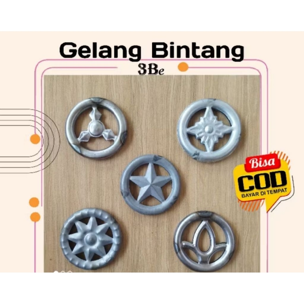 Ornamen pager besi ring bintang