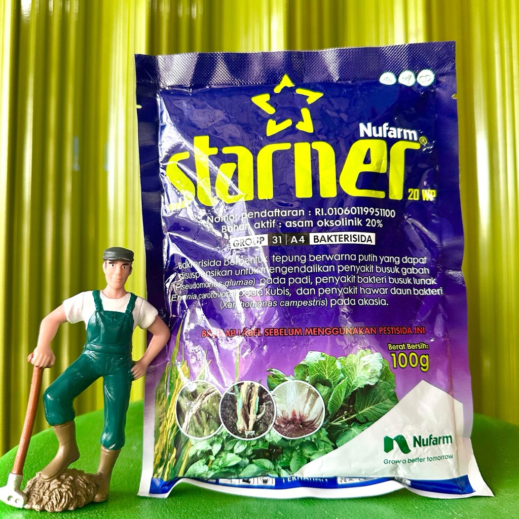 Bakterisida STARNER 20WP Kemasan 100 gram - Starner 20Wp Pengendali Layu Bakteri dan Layu Fusarium