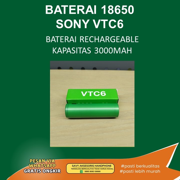 BATERAI 18650 SONY VTC6
