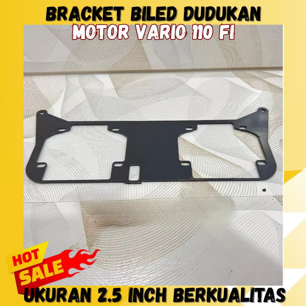 Breket Lampu Bi led Projie Led Hid 2.5 Inch Motor Vario 110 Fi tecno Kualitas Terbaik