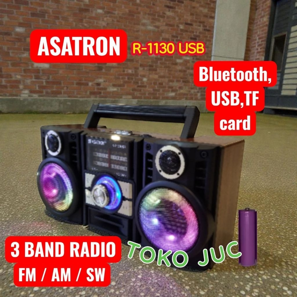 Radio Asatron R-1130 Radio Bluetooth Radio 3 Band Radio jadul