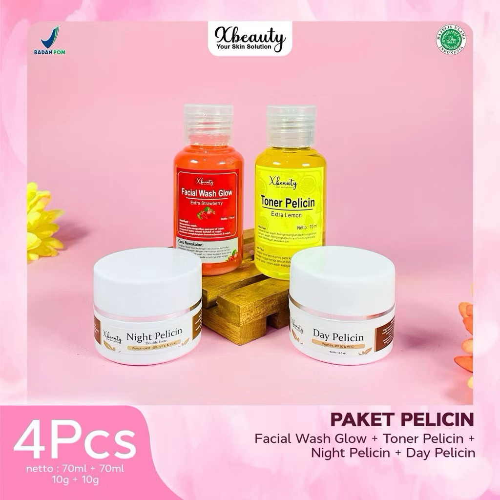 PAKET PELICIN WAJAH XBEAUTYSKIN
