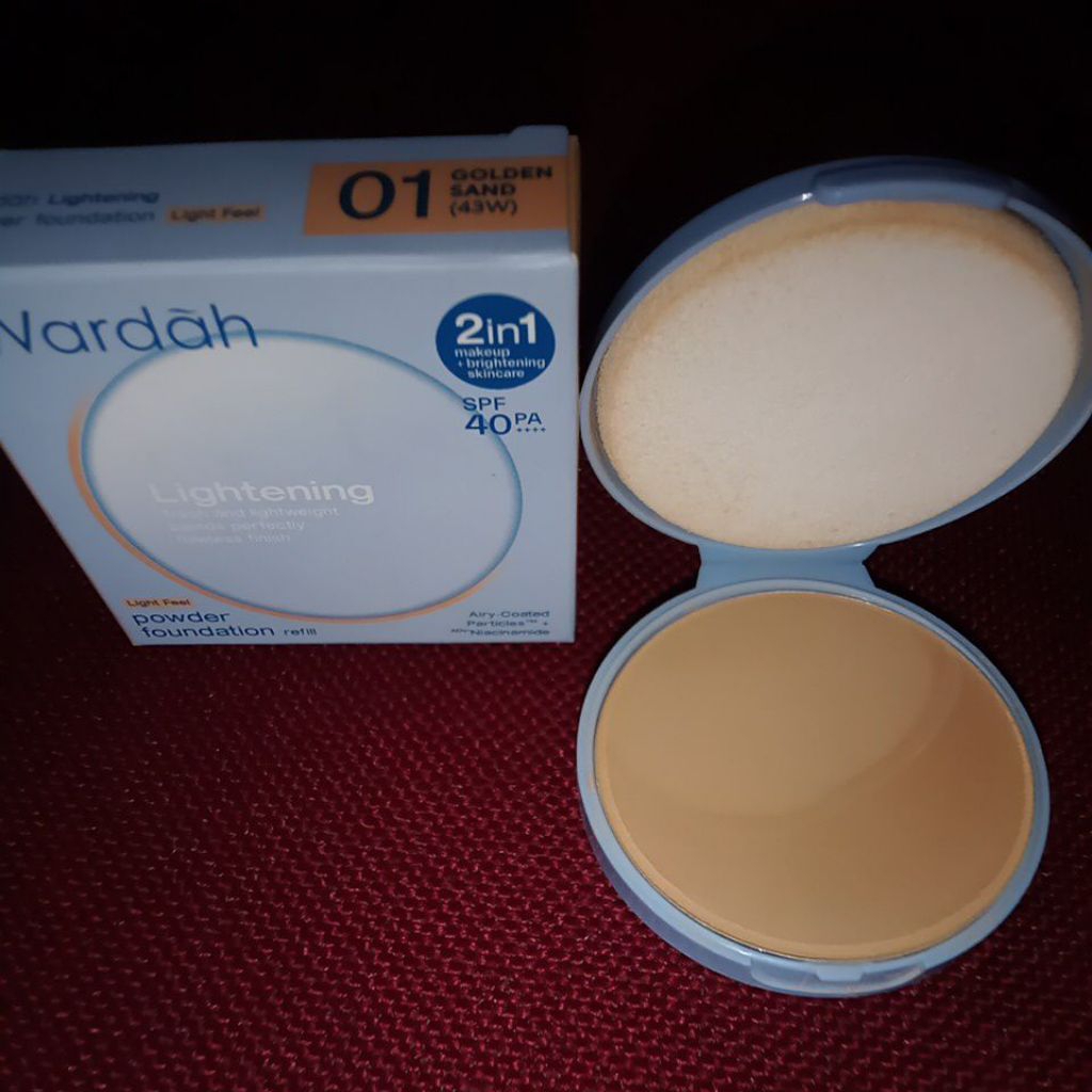 WARDAH Two Way Cake Lightening refil/bedak WARDAH Refil/Powder Wardah lightening Refil SPF 40++