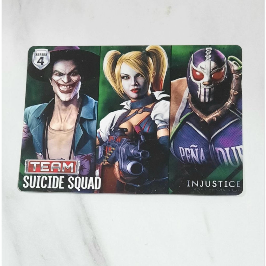 Kartu Injustice Suicide Squad (The Joker, Harley Quinn, Bane) Team Star series 4 dc
