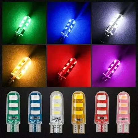 Lampu LED T10 Jelly 6 LED Mata Kedip Flash kedip Lampu Senja Flash / Kedip 6LED Motor Mobil Kedip Fl