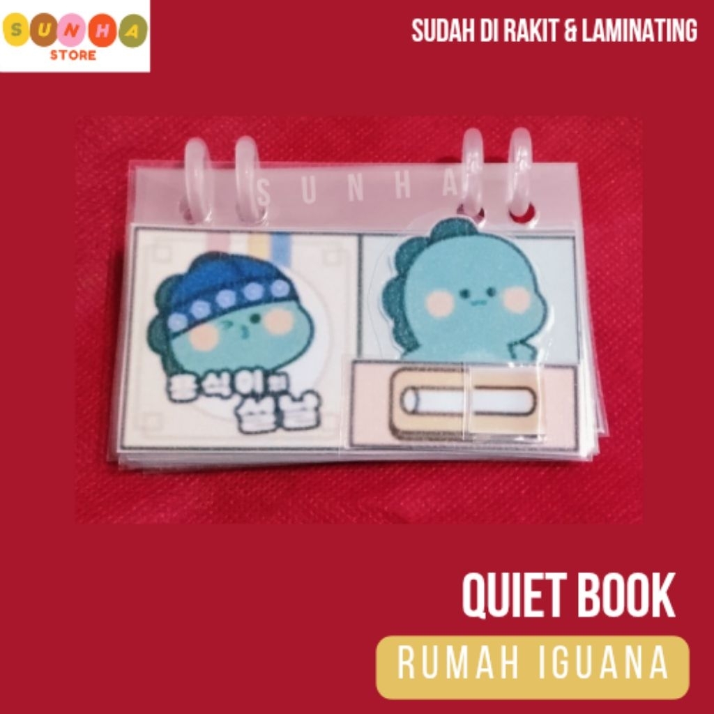 [7] Quiet book rumah iguana / paper doll house rumah iguana / paper doll book rumah iguanan