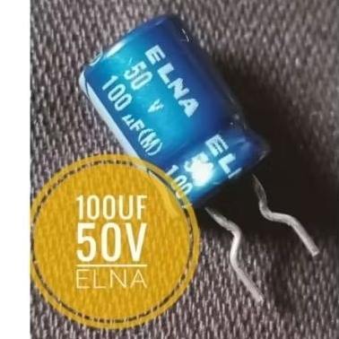 elko elco elna RE3 100uf 50v , barang baru stock lama