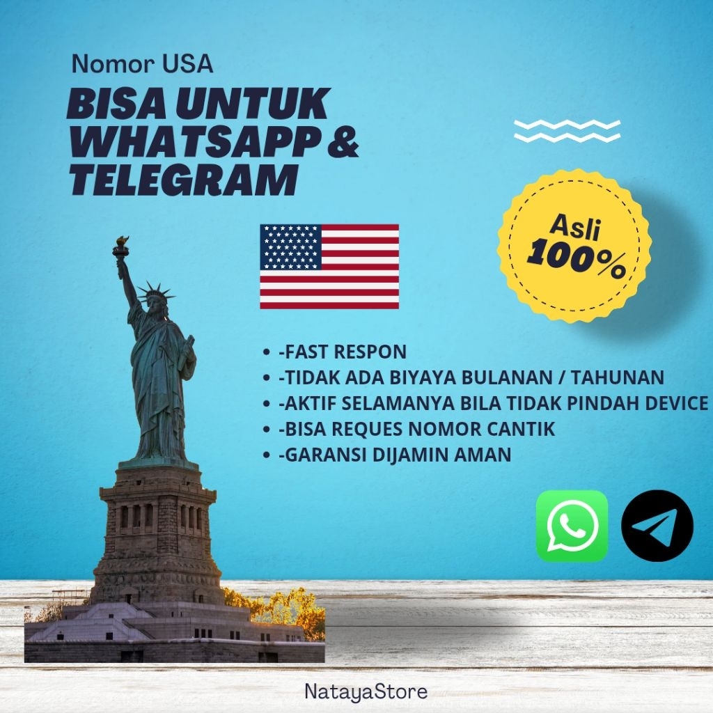 Kartu Perdana Luar Negeri (USA) bisa untuk wa tele dll