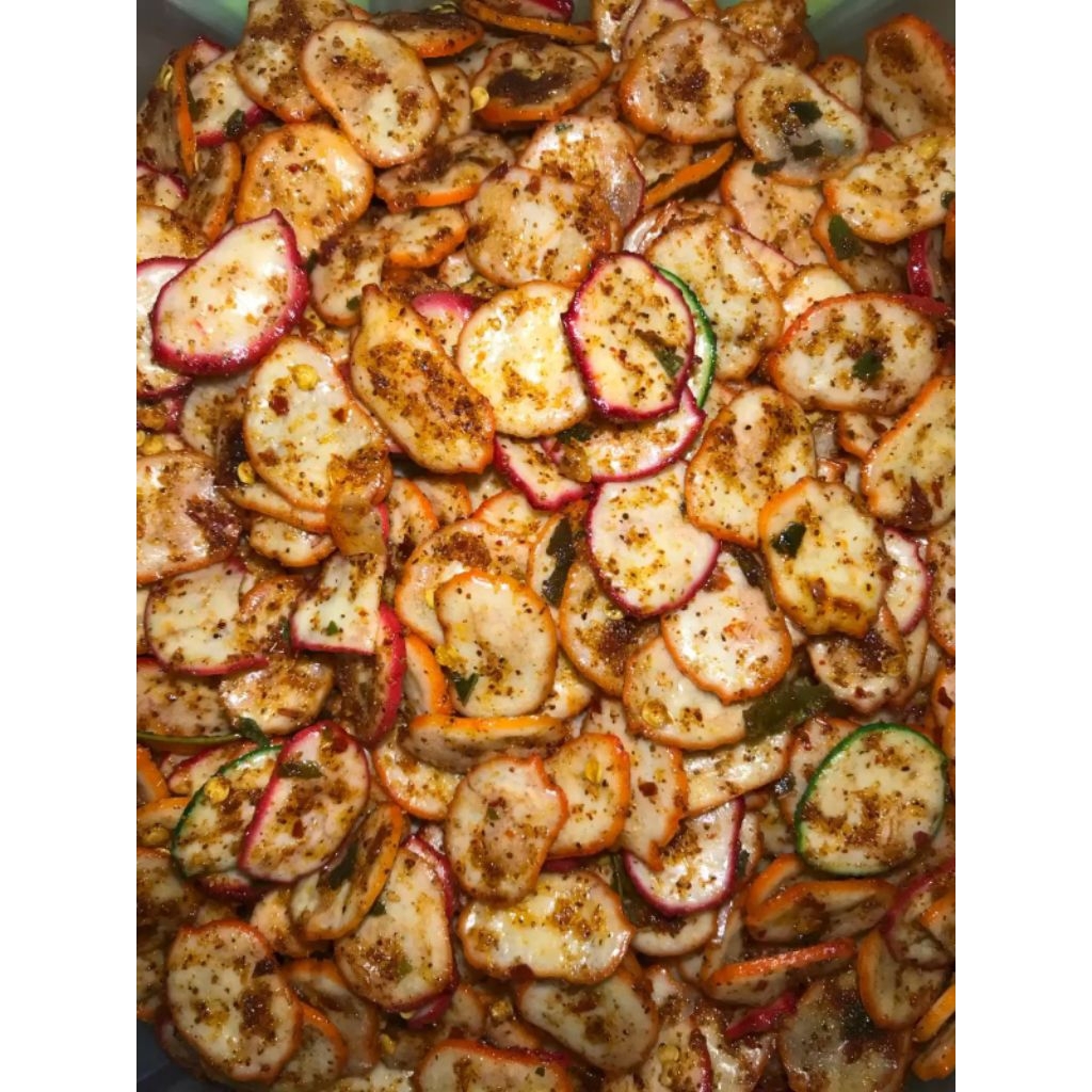 krupuk seblak kering pedas daun jeruk