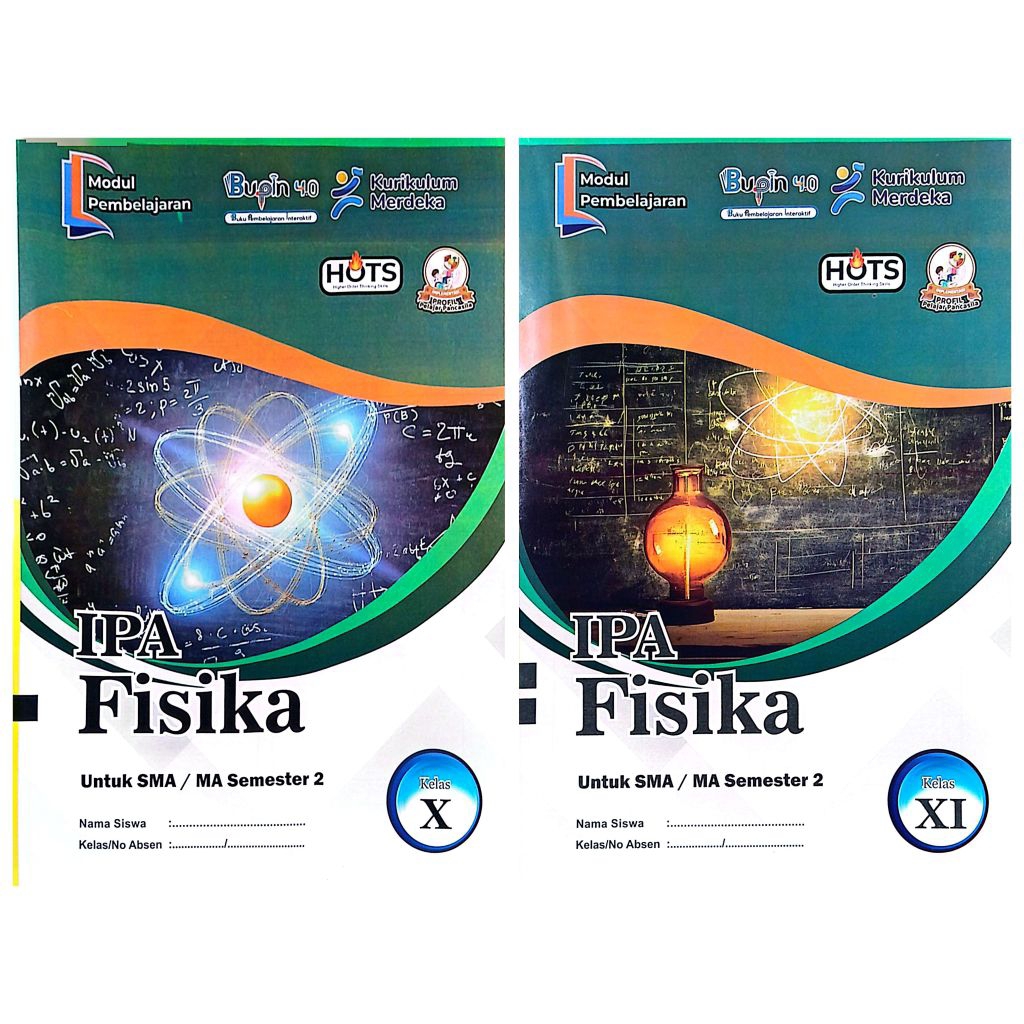 BUKU LKS SMA MA IPA FISIKA KELAS 10 11 SEMESTER 2 TA 2025-2026 KURIKULUM MERDEKA | BP