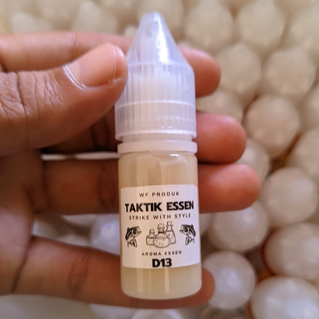 Essen Pancing D-13 Cair Asli 10ml - Aroma Kuat, Pemikat Ikan, Efektif untuk Galatama galamaster hari
