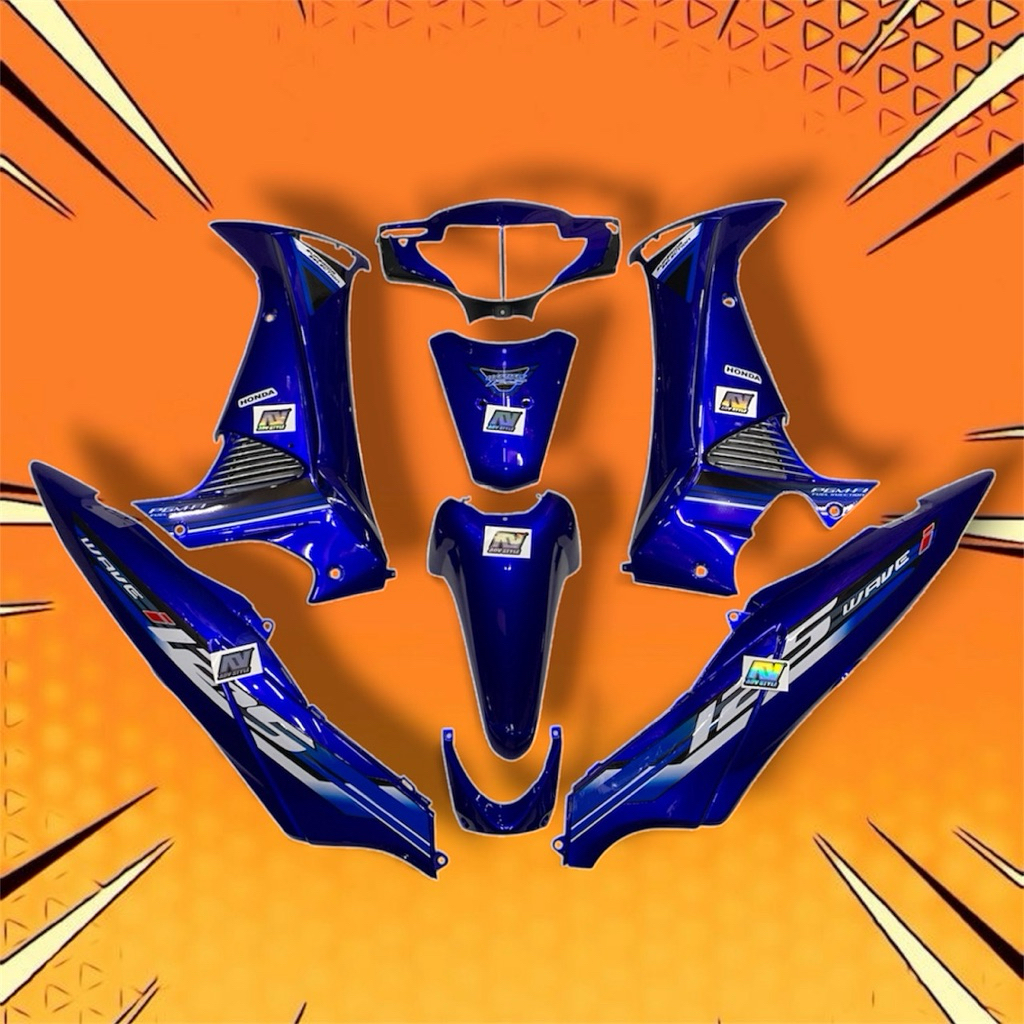 BODY SUPRA 125  OLD WAVE BIRU CANDY