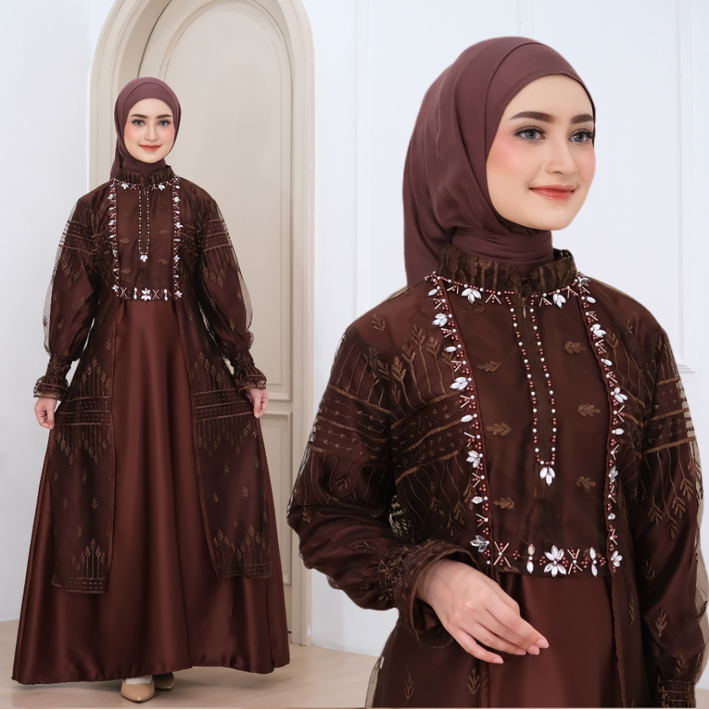 Gmis Turki Gamis Gamis Abay Pakean Turkey Gmis Bahan Adem Ibu Ibu Gamis Mewah Elegan Terbaruabaya Ga