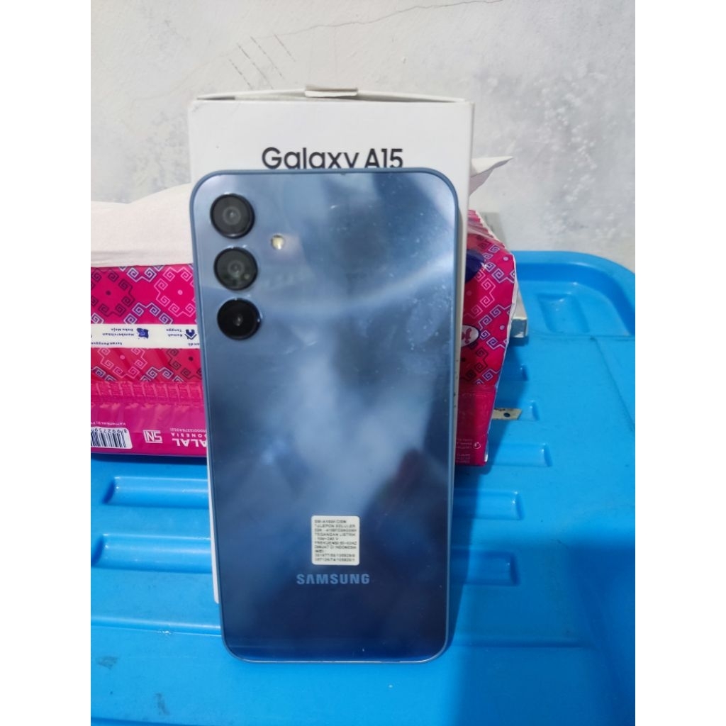Samsung A15 ram 8/128 hp sama kotak