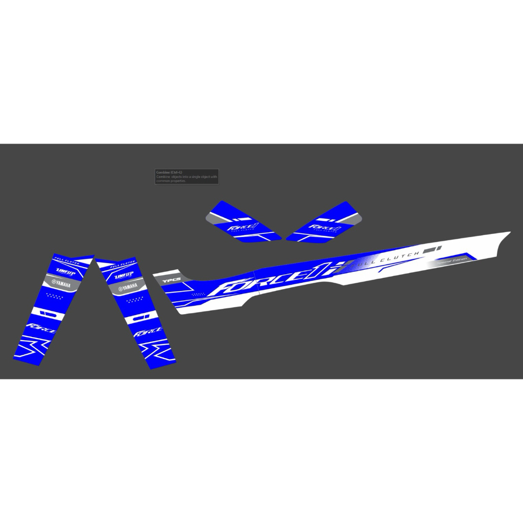 STRIPING FORCE 1 VARIASI RTX HOLOGRAM