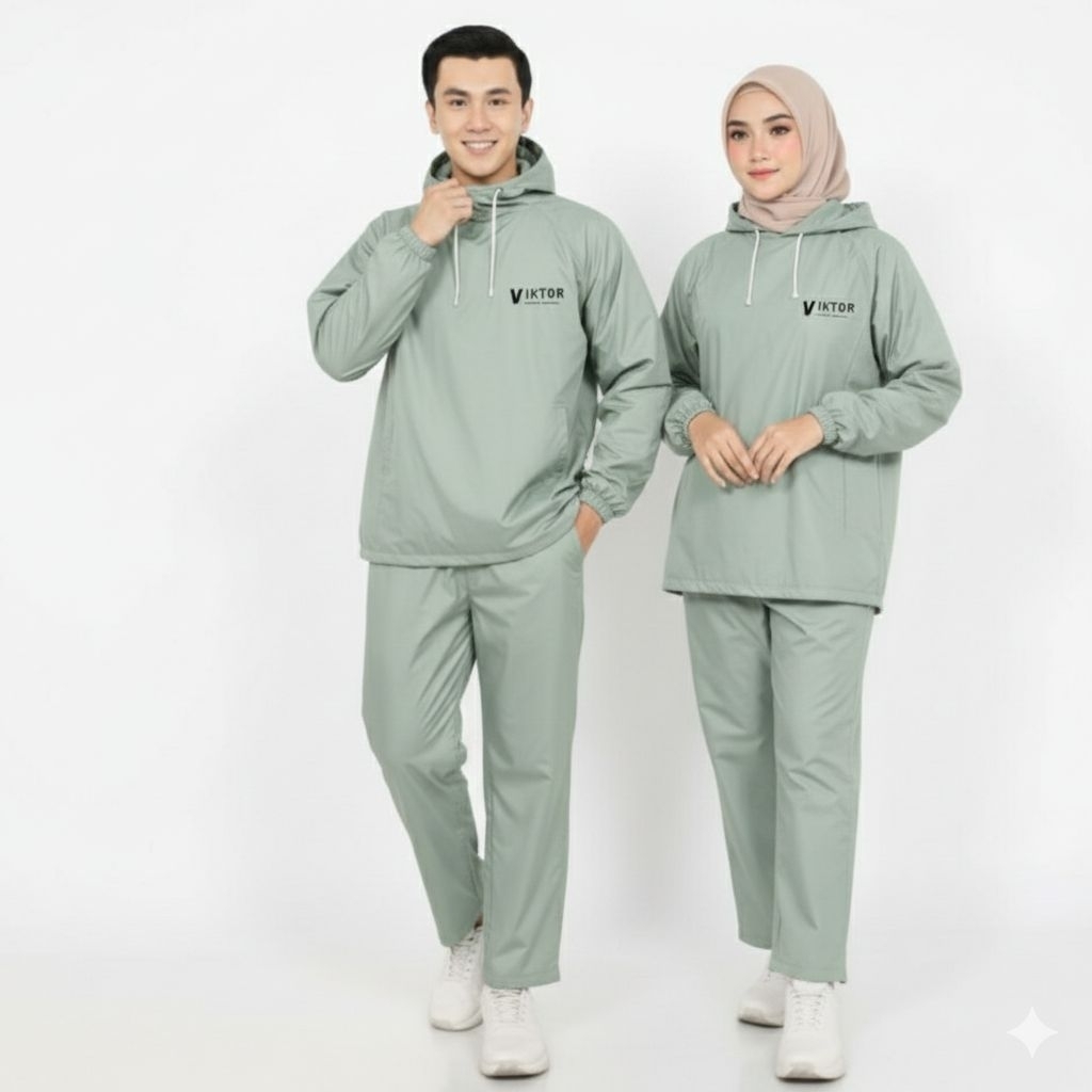 Jas Hujan Hoodie/Jas Hujan Pria Wanita/Jas Hujan Berkualitas