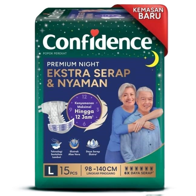 Confidence Adult Premium Night L15/ XL15 Paket Hemat Minumum Pembelian 2 Ball