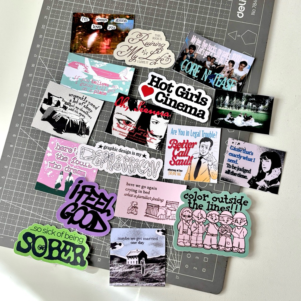 Die Cut Sticker (The Marias, LaLaLand, Boynextdoor, Better Call Saul, Breaking Bad, Book, Graphic De