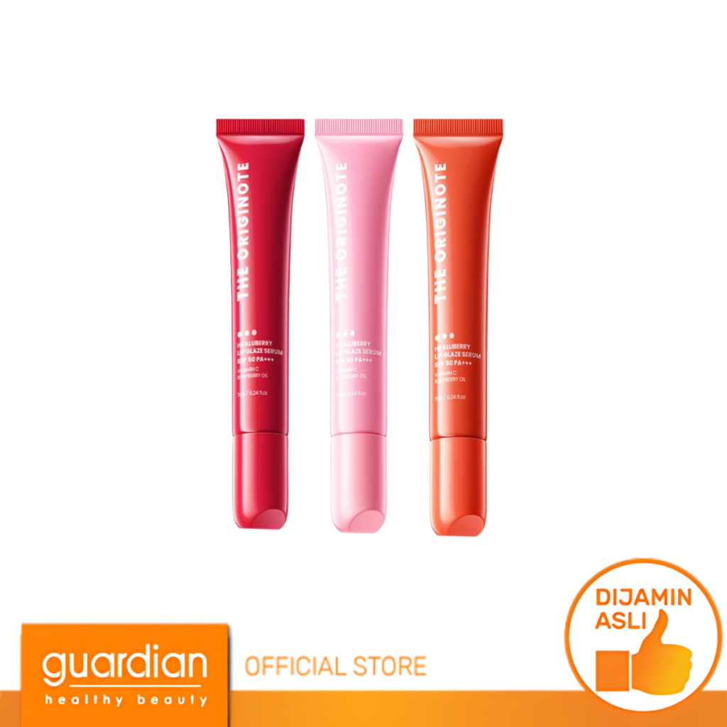 The Originote Hyaluberry Lip Glaze Serum SPF 50 PA+++ Glossy & Plumpy Lips 7ml - Melembapkan, Mencer