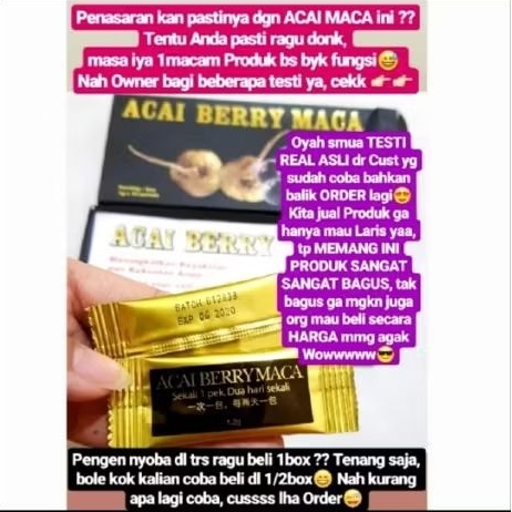Acaiberry maca ½box / Acai berry maca / Acaiberry