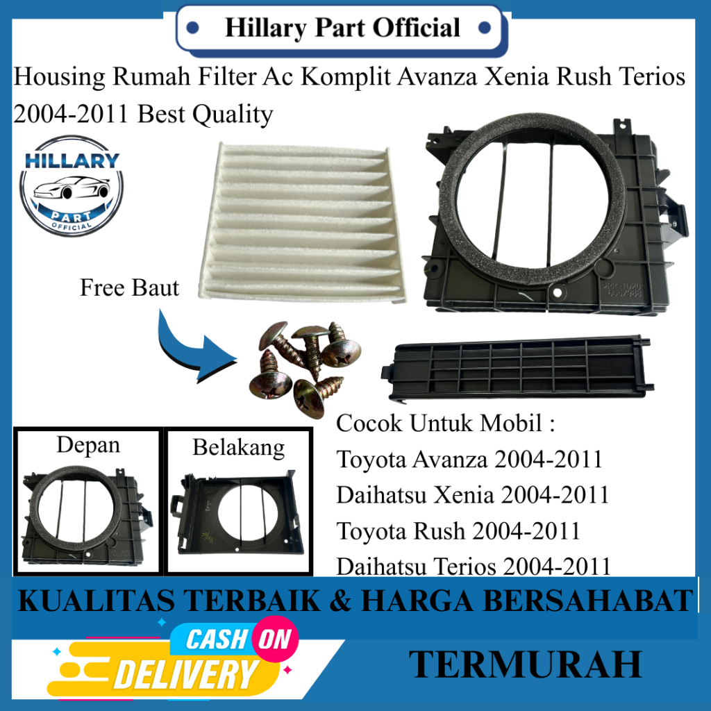 Housing Rumah Filter Ac Komplit Avanza Xenia Rush Terios 2004-2011