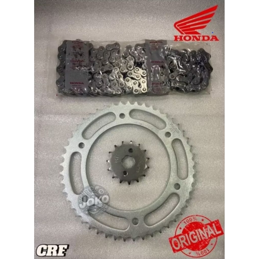 GEAR SET RANTAI ORIGINAL CRF 150 L GEAR HONDA CRF HONDA 06041-K84-900