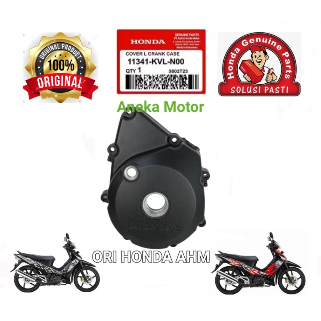 11341 KVL N00 AHM Blok Magnit Bak Magnet Cover L Honda Supra X 125 Karbu Supra X 125 Fi