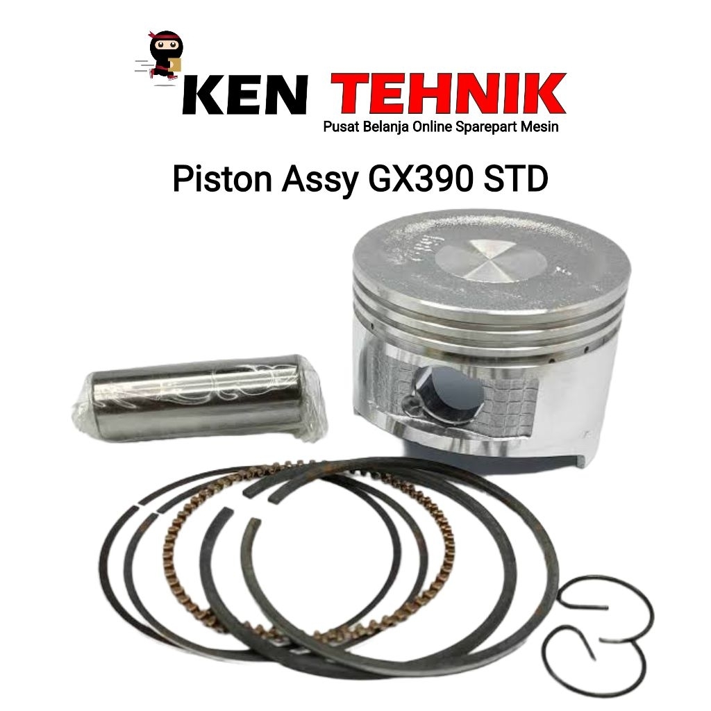 Piston Seher Set Mesin Bensin GX390 STD  / Piston Assy GX390