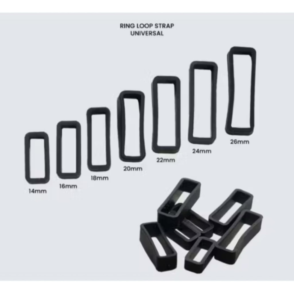 ring loop karet jam tangan universal
