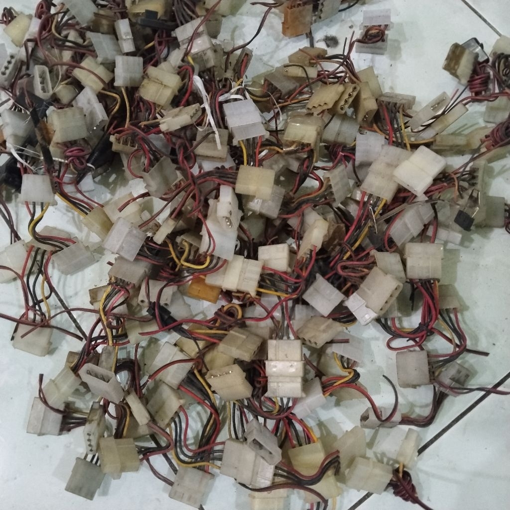 1kilo kabel Molex kabel kipas fan. kabel bekas kipas CPU , kabel tembaga