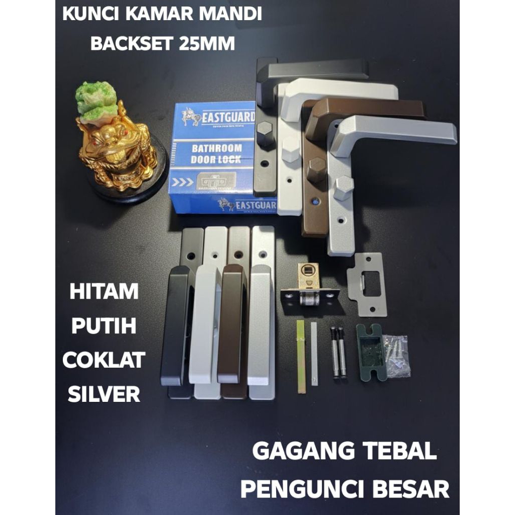 Kunci pintu WC Kamar mandi - Handle pintu toilet - kunci pintu aluminium - Kunci Pintu Kamar Mandi