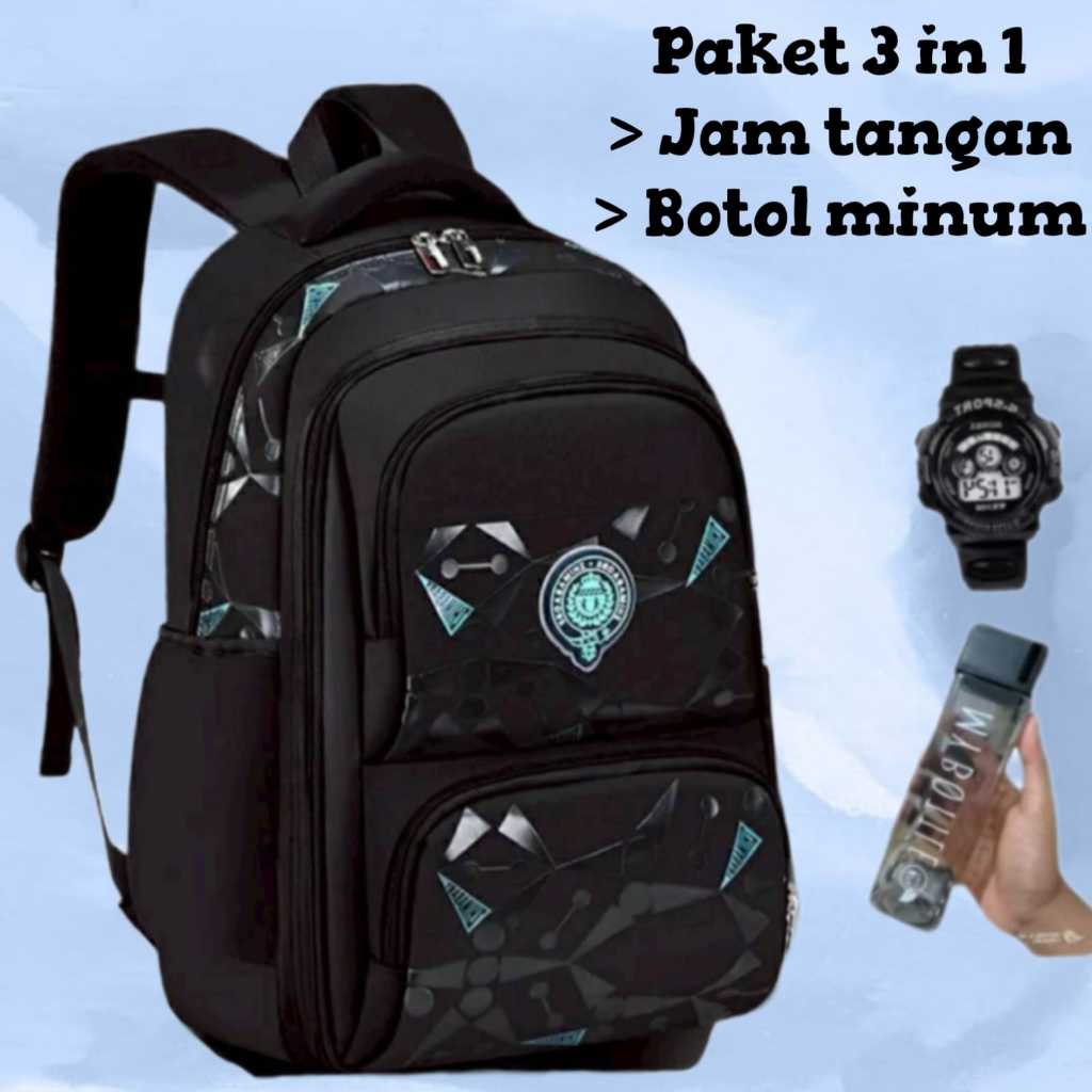Tas Ransel Fashion Backpack Sekolah Anak Laki-laki Sd Smp Motif Zhima Baby