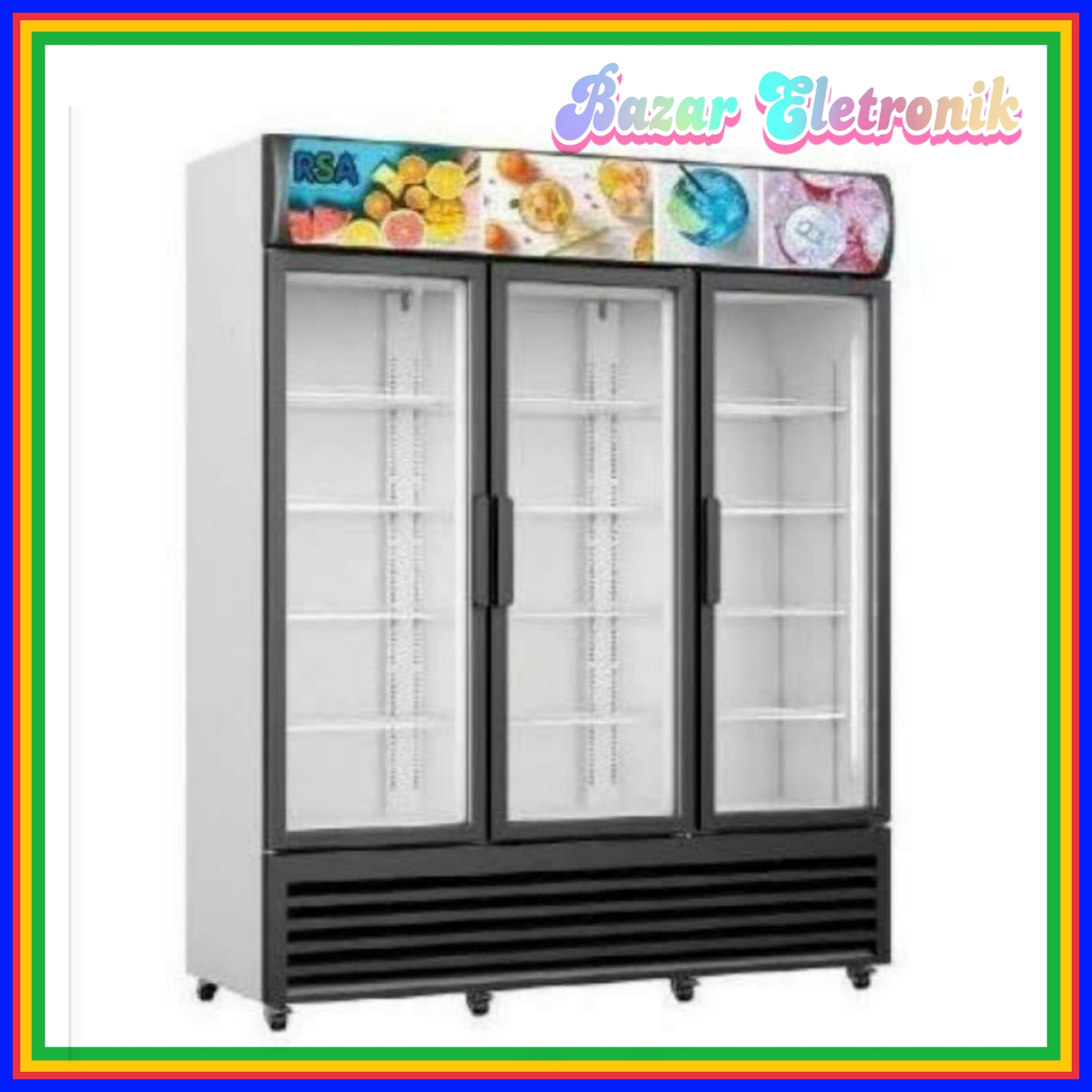 SHOWCASE RSA TOPAZ 1100 / LEMARI PENDINGIN RSA 1065 LITER 3 PINTU TOPAZ 1100 / SHOWCASE RSA