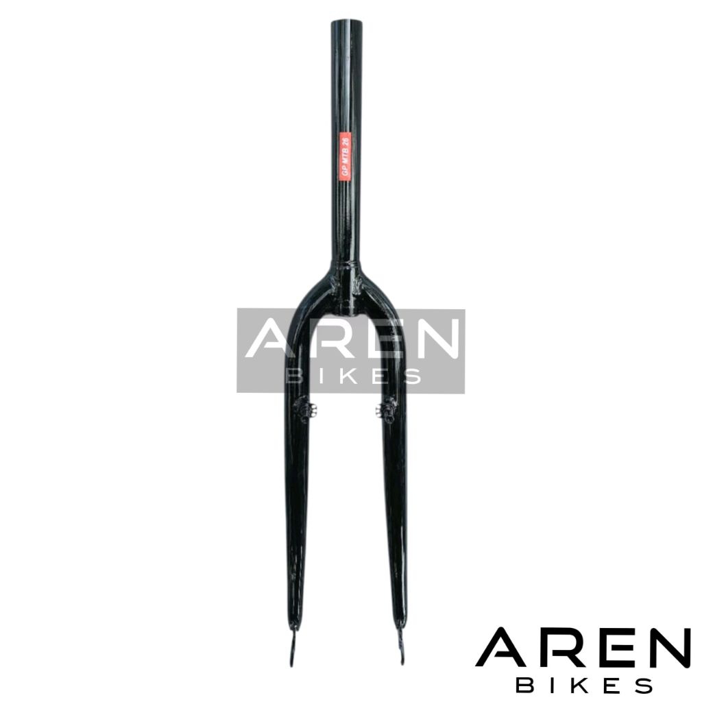 FORK SEPEDA 26 INCH OVERSIZE HITAM MODEL FEDERAL TANPA DRAT OS 28.6 V BRAKE PIVOT GARPU POROK RIGID 