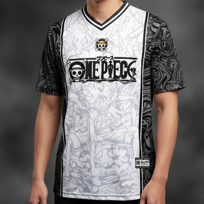 Jersey Dewasa/ Jersey One Piece/ Jersey Hitam Putih/ One Piece Series