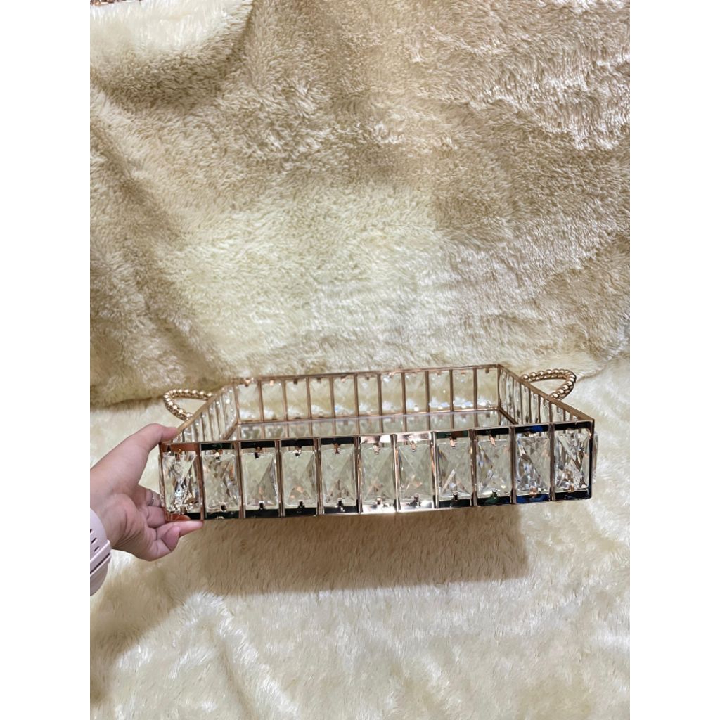 BOX HANTARAN TRAY GAGANG PREMIUM + TUTUP AKRILIK + PACKING KAYU