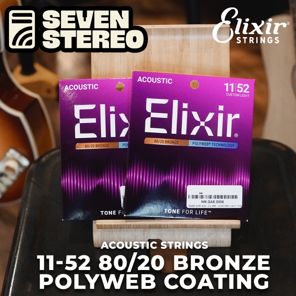 Elixir 11027 Nanoweb Acoustic Guitar String