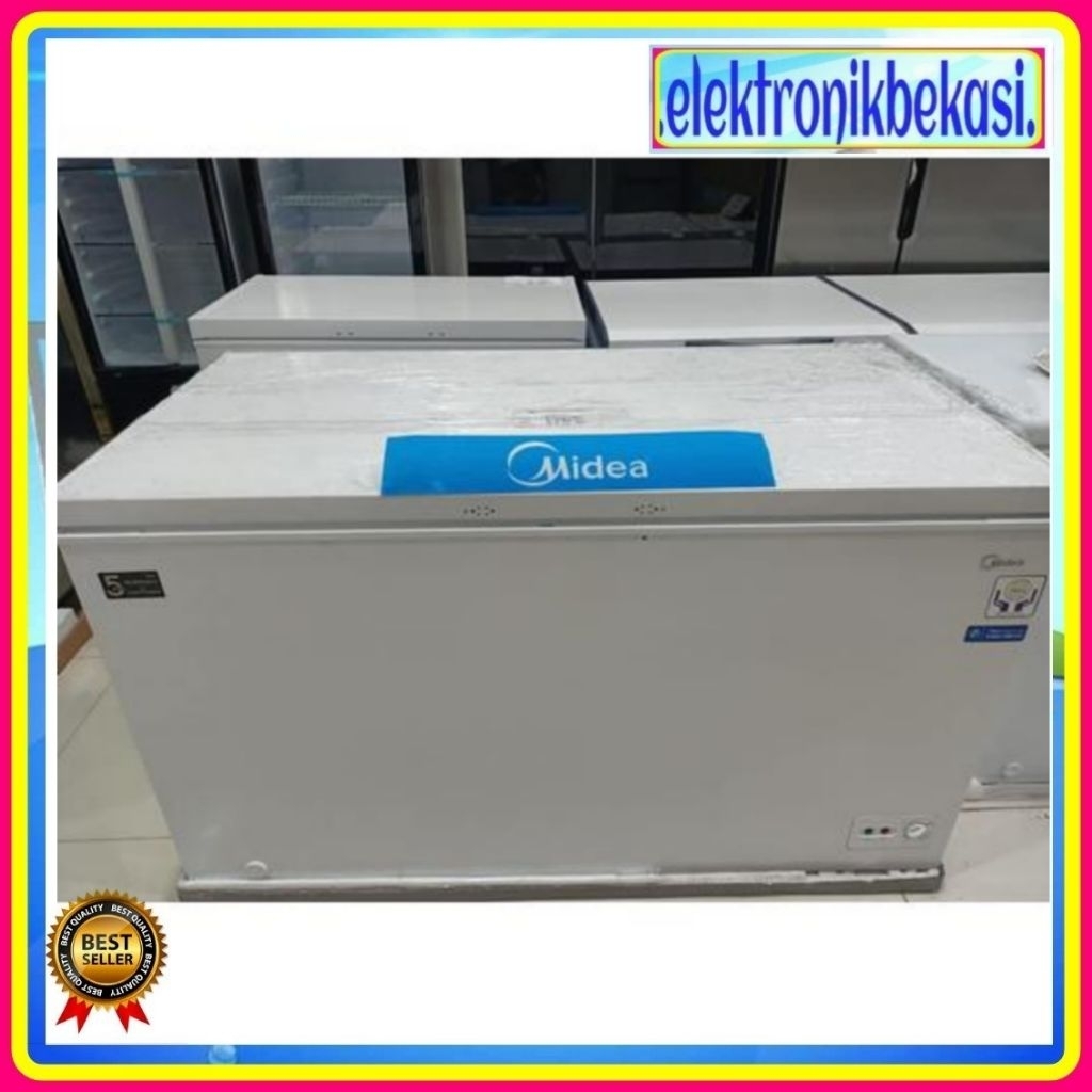 CHEST FREEZER MIDEA HS 543 CK / FREEZER BOX MIDEA 418 LITER HS-543 / MIDEA HS543CK 418 LITER