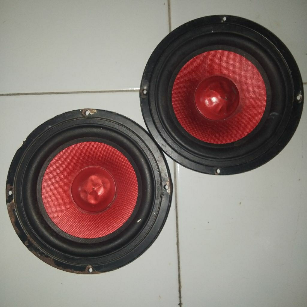 sepasang speaker woofer elsound 6.5 inchi 6 ohm 80 watts