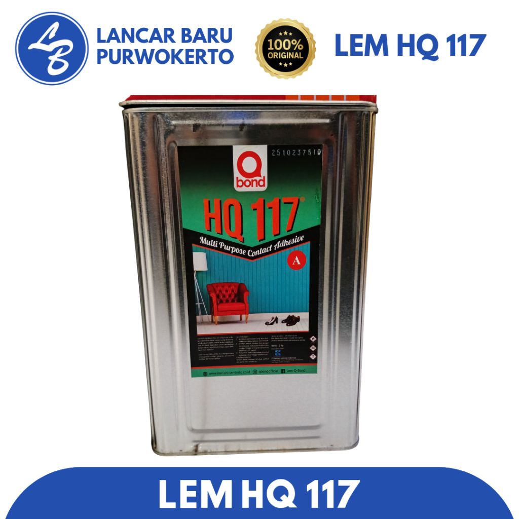 LEM HQ 117 BLEK SERBAGUNA - PEREKAT KUAT