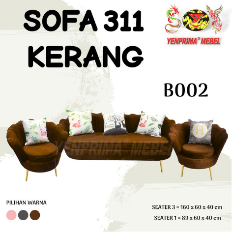 [YENPRIMA] SOFA 311 KERANG/SOFA MINIMALIS/SOFA PROMO/SOFA MODERN/SOFA BLUDRU