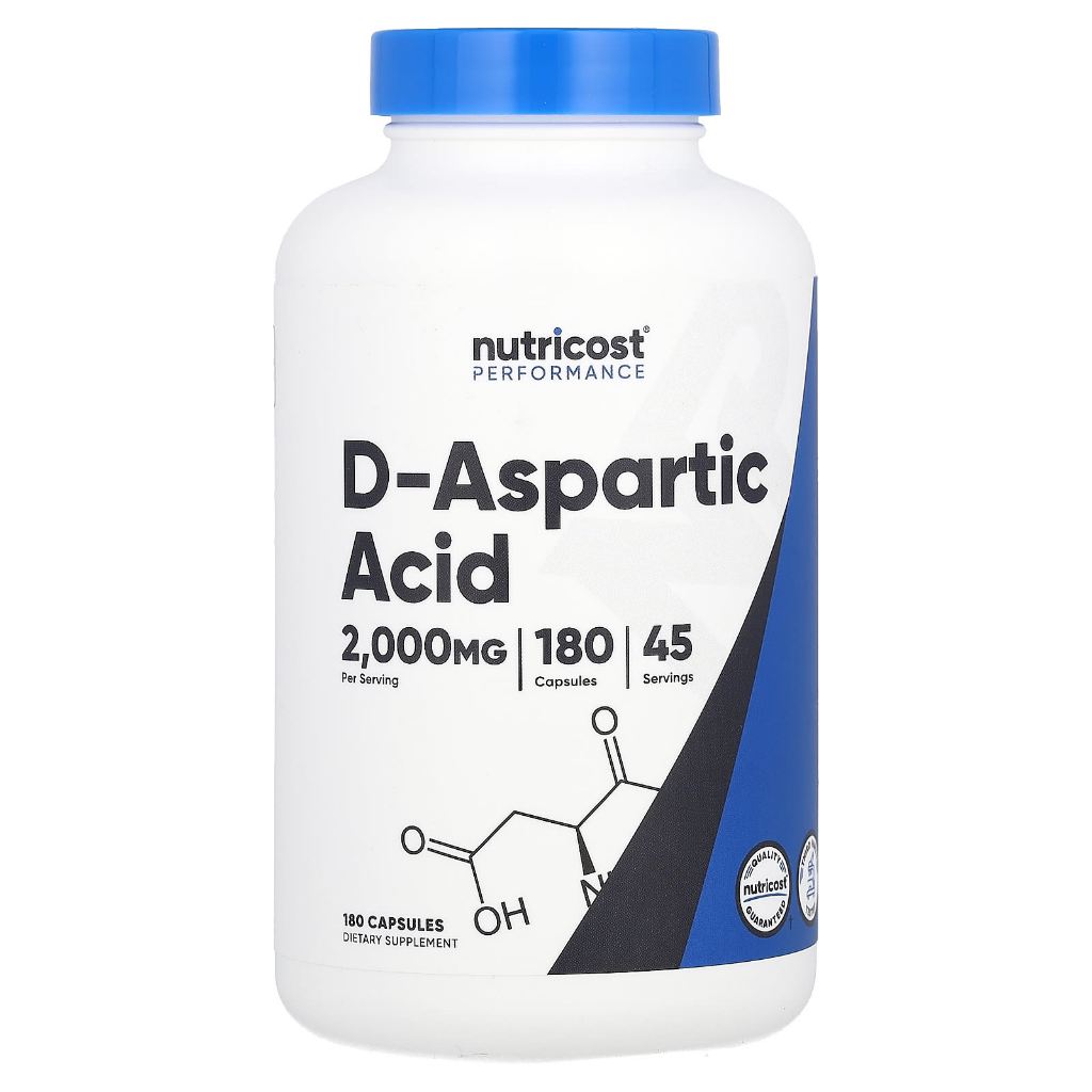 Nutricost Performance D-Aspartic Acid 180 Capsules 500 mg