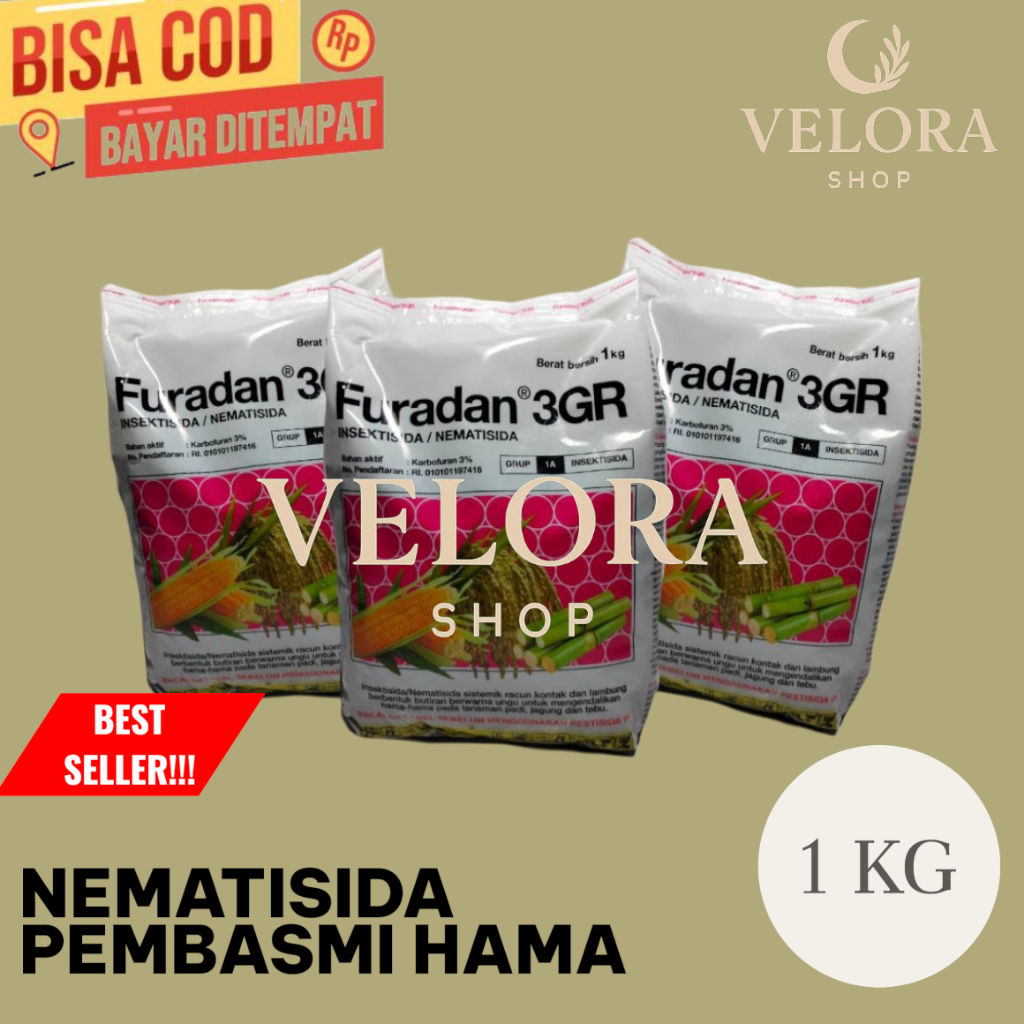 Diskon Furadan 3GR 1kg Insektisida Nematisida 1 Kg Puradan Hama Kemasan Asli