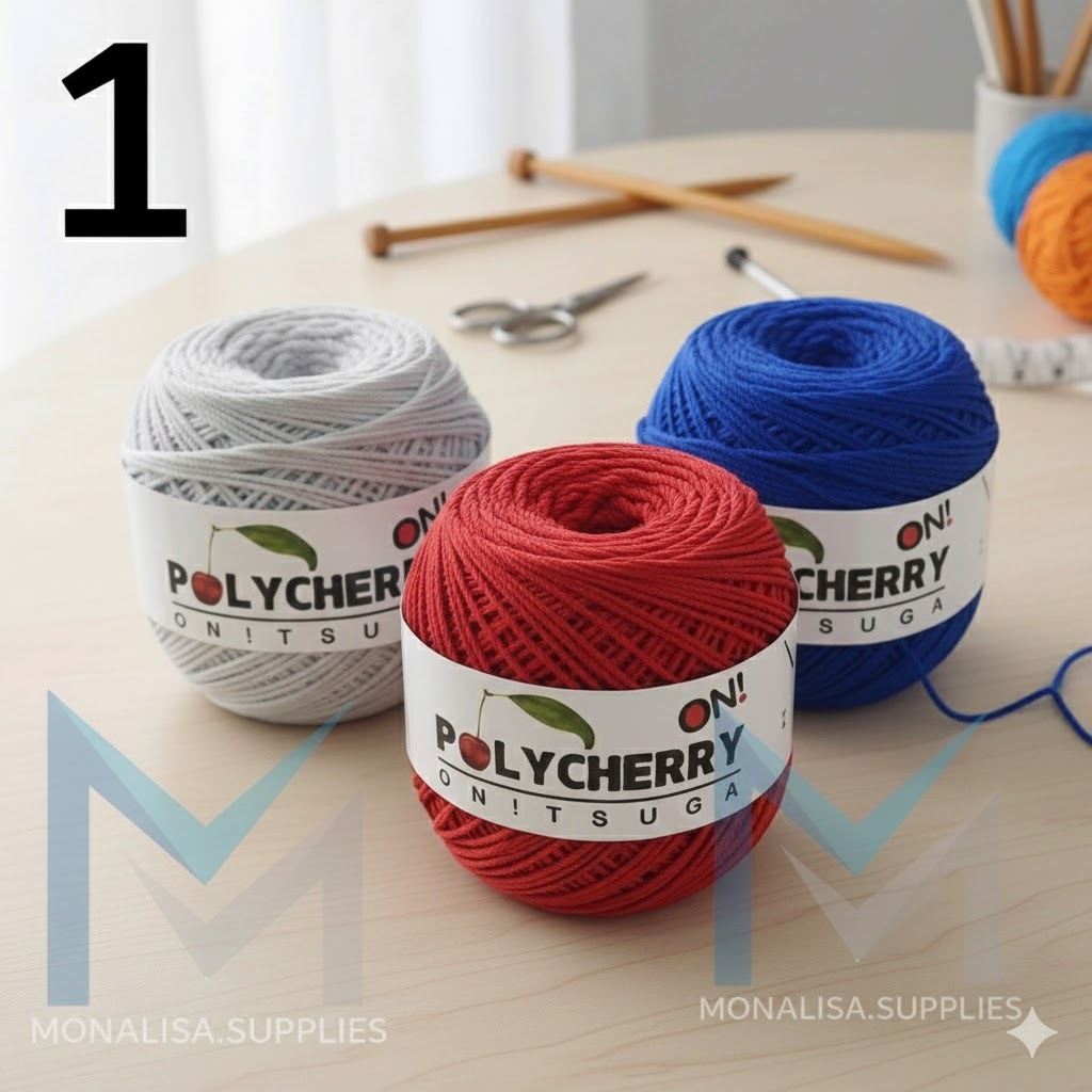Benang Polycherry - Benang Rajut Merk Polycherry